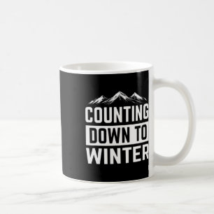 Bis zum Winter Skifahren Snowboarden Ice Cl Kaffeetasse