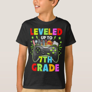Bis zur 7. Stufe des Videospiels Zurück zur Schule T-Shirt
