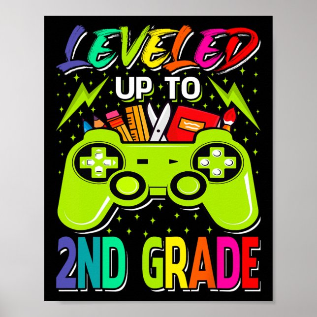 Bis zur zweiten Stufe des Gamers zurück in die Sch Poster (Vorne)