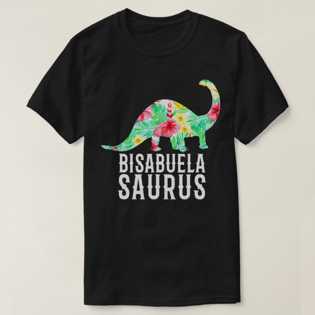 Bisabuelasaurus Spanish Great Grandma Funny Dinosa T-Shirt (Design vorne)