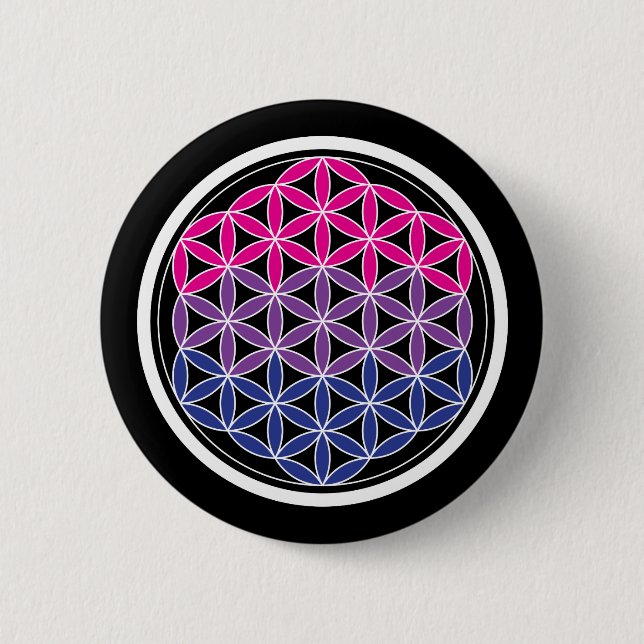 BiSakred Geometrie Button (Vorderseite)