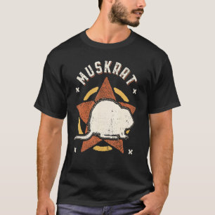Bisamratte Vintage Retro Klassisches Tier T-Shirt
