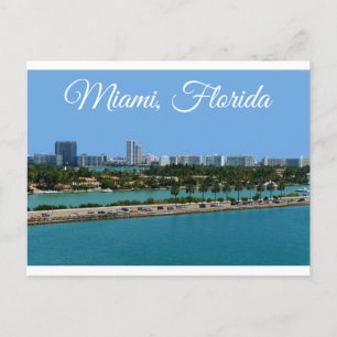 Biscayne Bay Miami Beach Floride Carte postale Voy