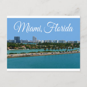 Biscayne Bay Miami Beach Floride Carte postale Voy