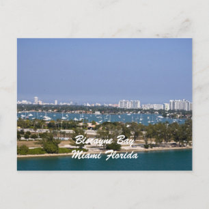 Biscayne Bay Miami Florida Postkarte