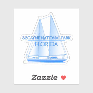 Biscayne National Park Coastal Nautical Sailing Sa Aufkleber