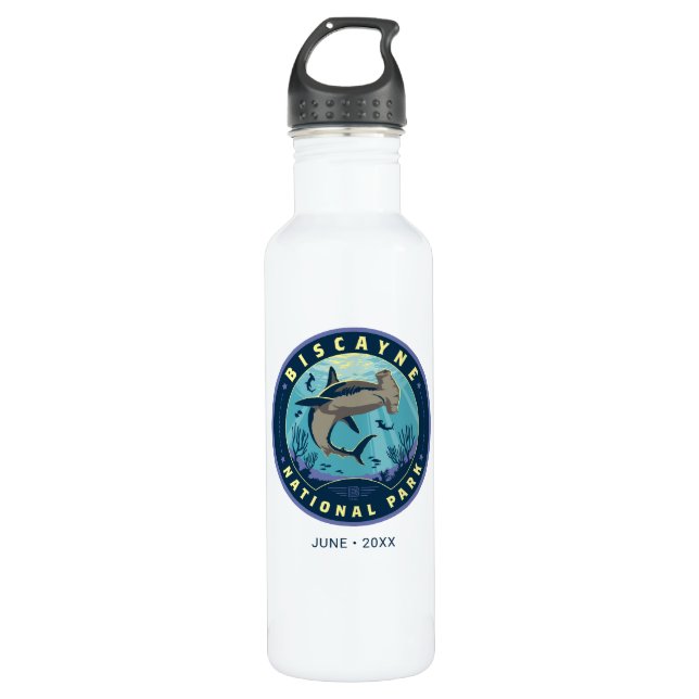 Biscayne National Park Edelstahlflasche (Vorderseite)