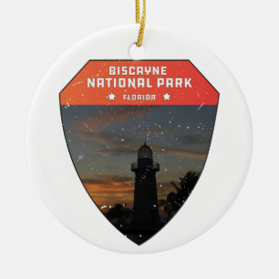 Biscayne National Park Leuchtturm Florida Keramik Ornament