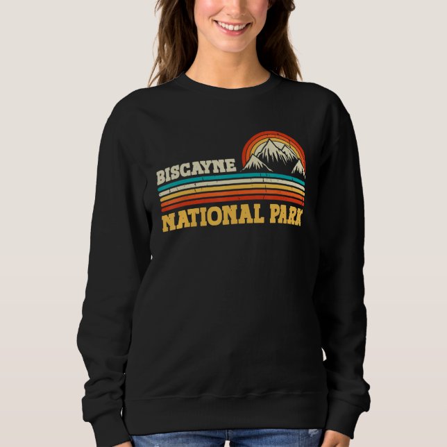 Biscayne National Park Mountain Trees & Sun Campin Sweatshirt (Vorderseite)
