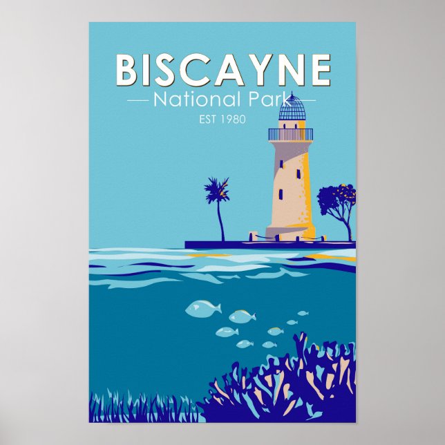 Biscayne Nationalpark Boca Chita Schlüssel Vintag Poster (Vorne)