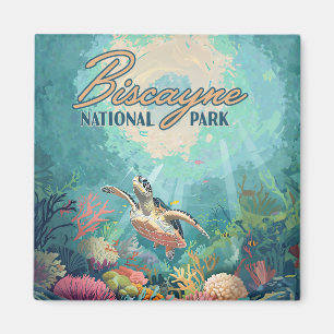 Biscayne Nationalpark Florida Schildkrötenkoralle  Magnet