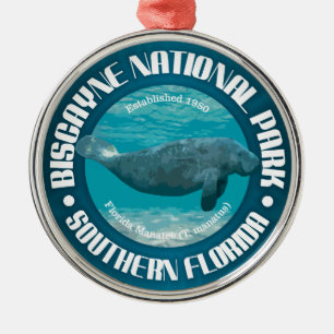 Biscayne-Nationalpark Silbernes Ornament