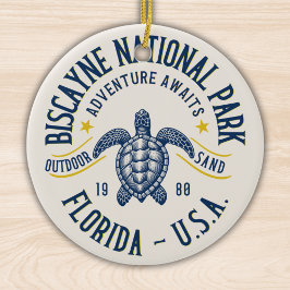 Biscayne Nature Reserve Florida Keramik Ornament