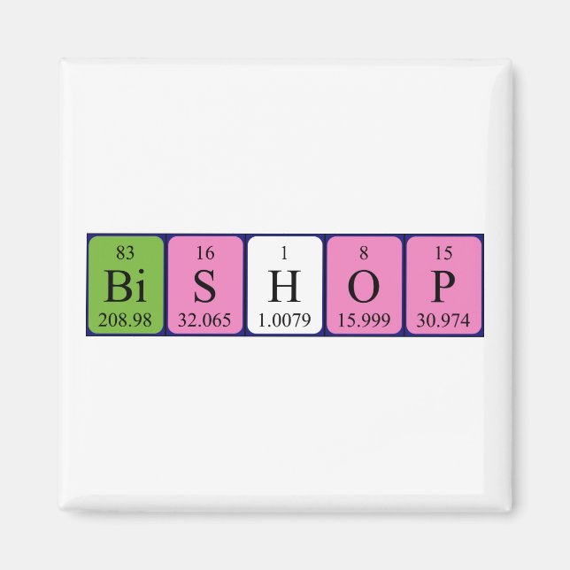 Bischof-Periodenmagnetmagnet Magnet (Vorne)