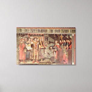 Bischof Robert Sherburne mit Henry VIII Leinwanddruck