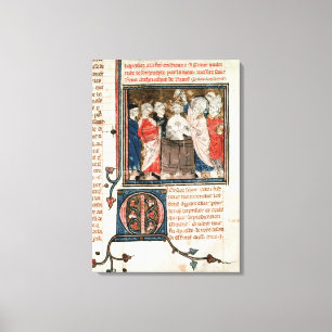 Bischof St. Remigius von Reims Leinwanddruck