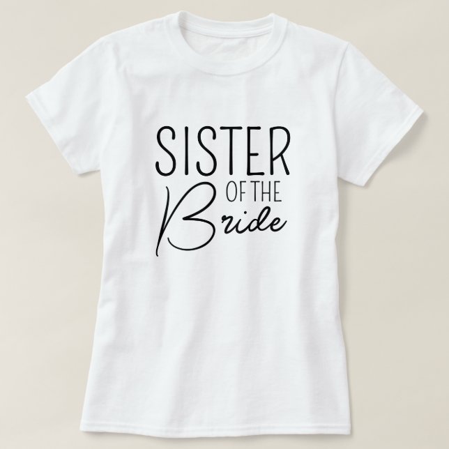 Bischofsministerin - Niedliche Familienhochzeit T-Shirt (Design vorne)