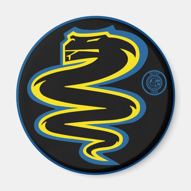 Biscione Inter - aimant noir (Devant)