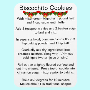 Biscochito New Mexicos offizielles Keksrezept Magnet
