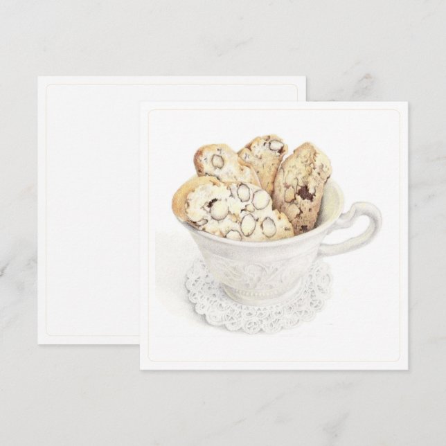 BISCOTTI 5,25" Square Flat Card Karte (Vorne/Hinten)