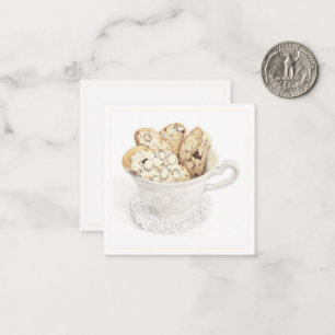 BISCOTTI 5,7 cm quadratische Flachkarte Mitteilungskarte