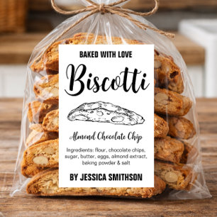 Biscotti Custom Maßgeschneiderte Bezeichnung BIS00 Weinetikett