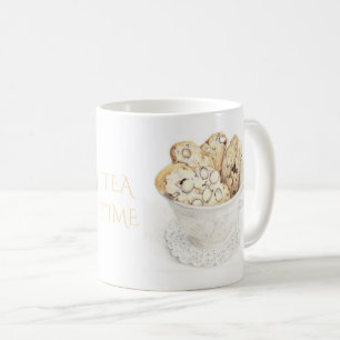 BISCOTTI "HEURE DU THÉ" Mug Blanc