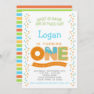 Biscuit de crème glacée de beignet, invitation