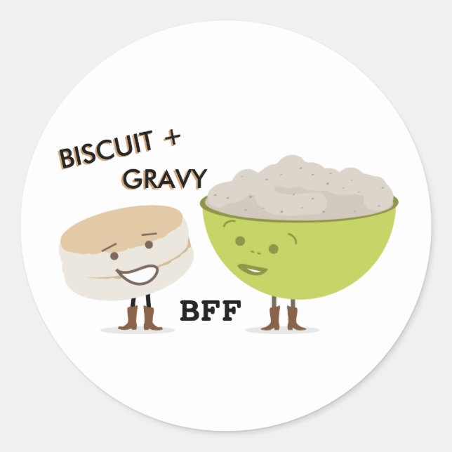 Biscuit & Gravy Best Friends Sticker (Devant)