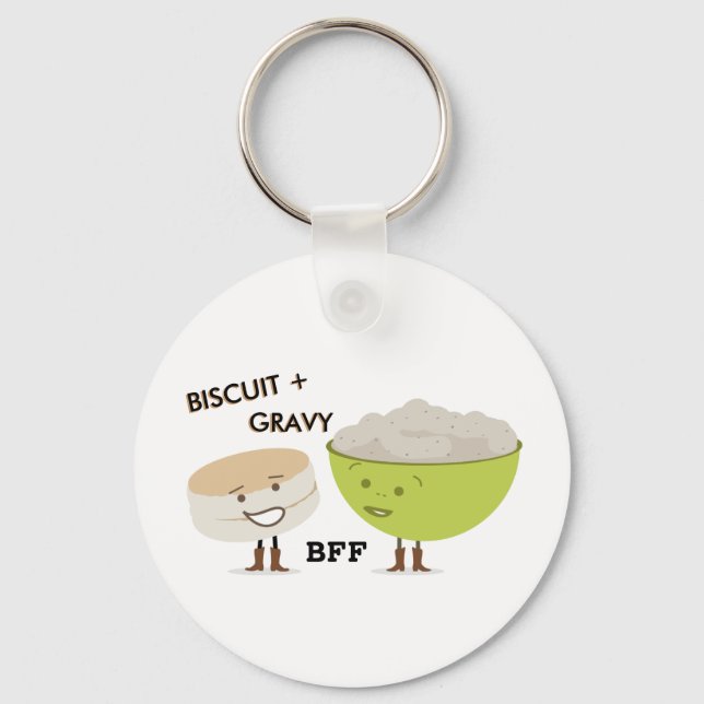 Biscuit & Gravy Beste Freunde Hungerfestungen Schl Schlüsselanhänger (Vorderseite)