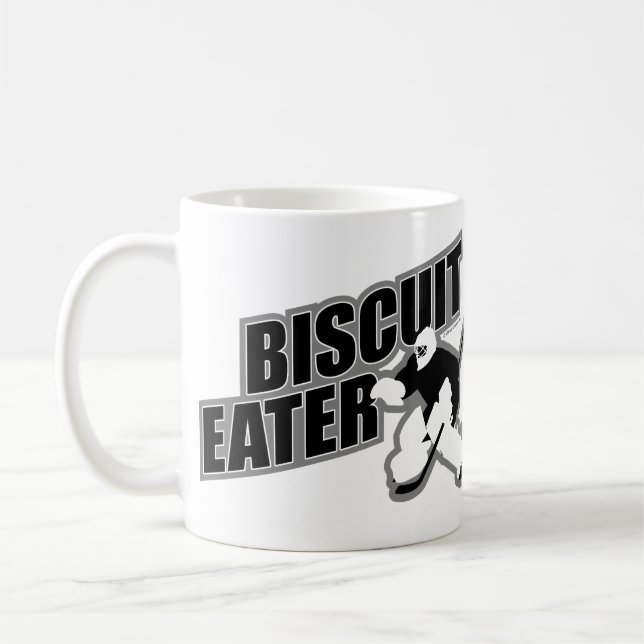 Biscuit Mangeur (gardien de hockey) Café Mug (Gauche)