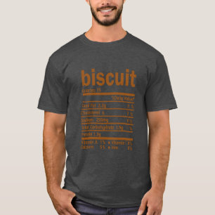 Biscuit Nährwertangaben Funnyhanksgiving Food-Gesc T-Shirt