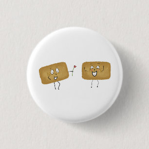 Biscuit-Thema, süße Kekse Button
