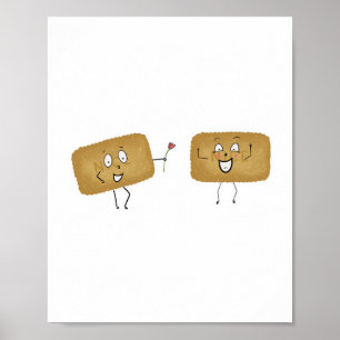 Biscuit-Thema, süße Kekse Poster