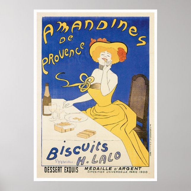 Biscuits Amandines Vintag Food and Art Poster (Vorne)