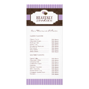 Biscuits / Carte de rack pour boulangerie