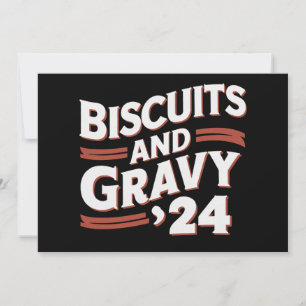 Biscuits Gravy 2024 Präsidentschaftswahl Food Einladung