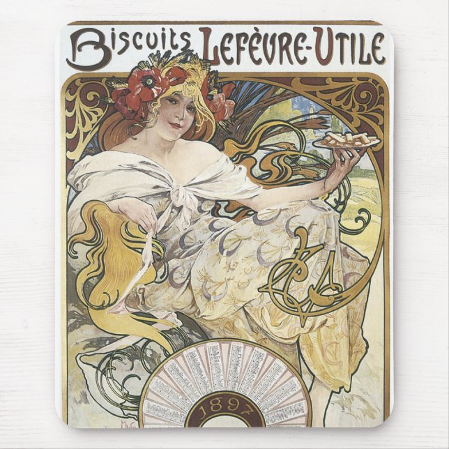 Biscuits Lefeure-1897 Mousepad (Vorne)