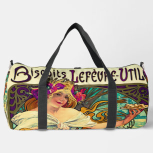 Biscuits Lefevre-Utile von Alphonse Mucha (1896) Duffle Bag