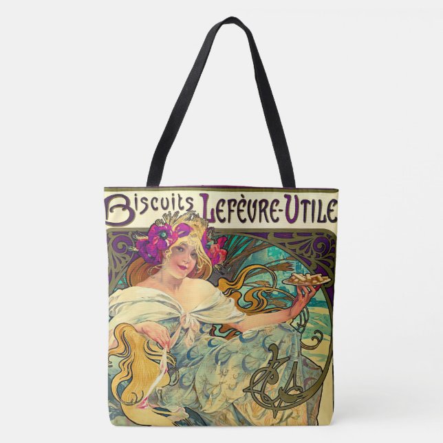 Biscuits Lefevre-Utile von Alphonse Mucha (1896) Tasche (Vorderseite)