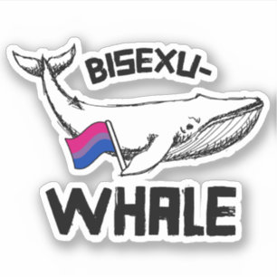 Bisexu-Wal Bisexuwal Aufkleber