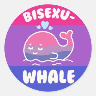 Bisexu-Wal Runder Aufkleber