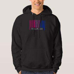 Bisexual Barcode Pride Colorado Que Ästhetik Hoodie