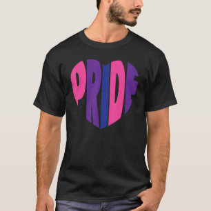 Bisexual Bi Pride Flag Herzerstolz T-Shirt