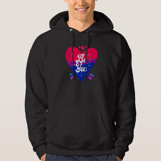 Bisexual Bi Pride Flag Herzlich Willkommen Hoodie (Vorderseite)