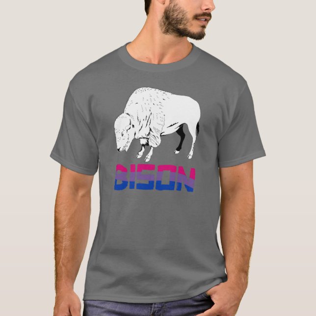 Bisexual Bison T-Shirt (Vorderseite)
