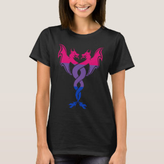 Bisexual Dragon Couple Bi Pride Bisexual Flag Bise T-Shirt