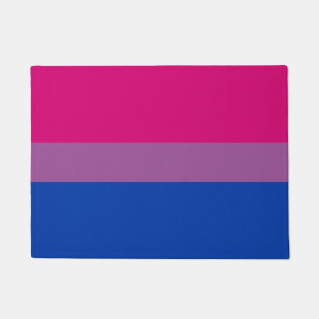 Bisexual Flag & Pride Community House matt / LGBT Fußmatte (Vorderseite)