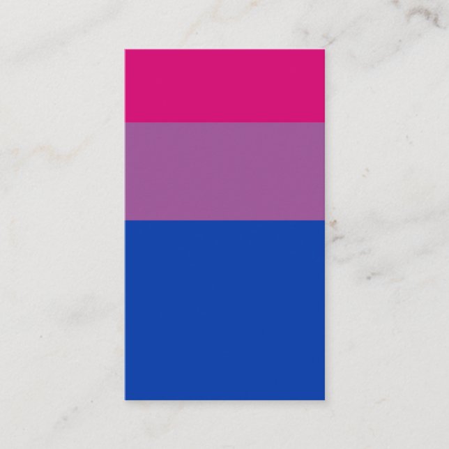 Bisexual Flag Visitenkarte (Vorderseite)