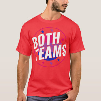 Bisexual Funny Bi zwei Teams LGBT T-Shirt